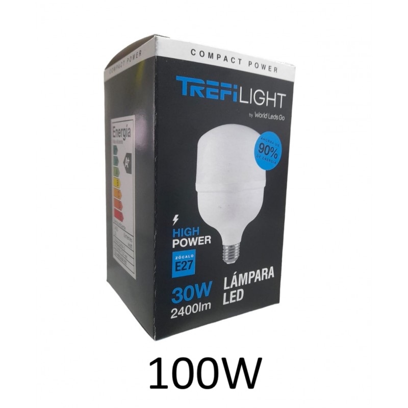 LAMPARA LED HI-POWER 100W E27 LUZ DIA TREFI