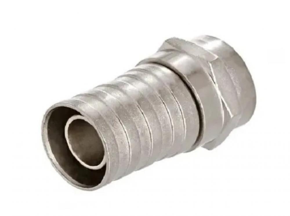FICHA F MACHO CON POLLERA PARA CABLE RG6