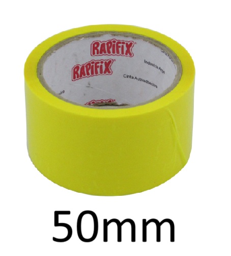 CINTA MULTIPROPOSITO 50mm x 9m AMARILLA DUCTAC RAPIFIX