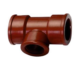 TEE PP HHH REDUCCION 3/4” x 1/2” GINYPLAST