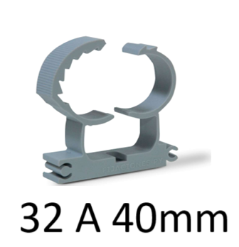 GRAMPA PARA CAÑOS 32 A 40mm GINYPLAST
