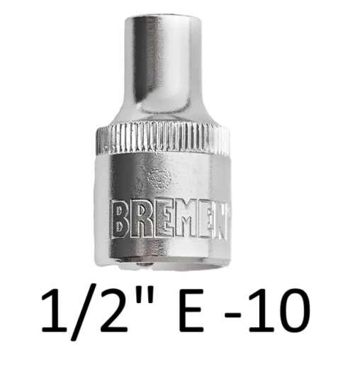 TORX:Bocallave Encastre 1/2" E-10 CrVa BREMEN