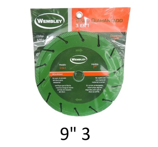DISCO DIAM. 9" 3 en 1 BREMEN