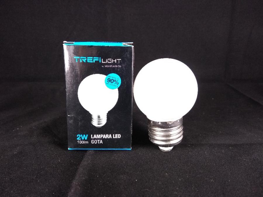 LAMPARA LED GOTA 2W E27 LUZ DIA TREFI