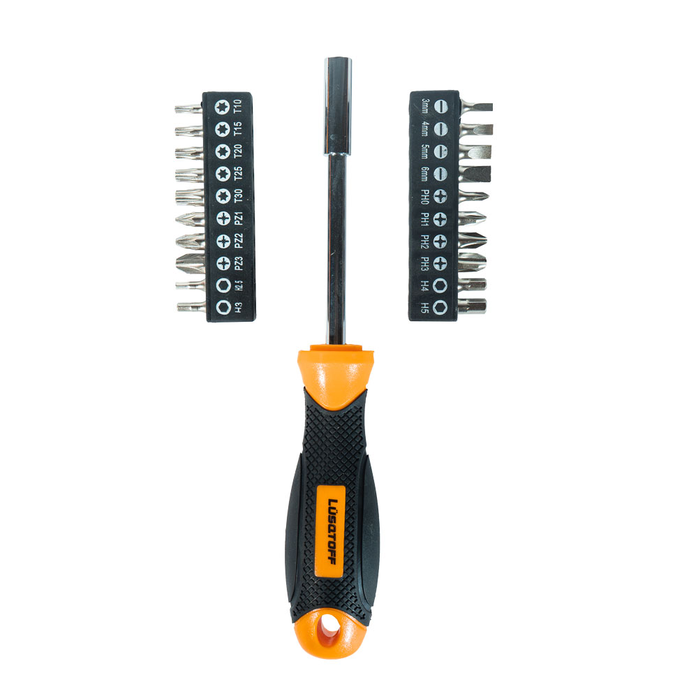 (12)DESTORNILLADOR CON 20 PUNTAS LUSQTOFF