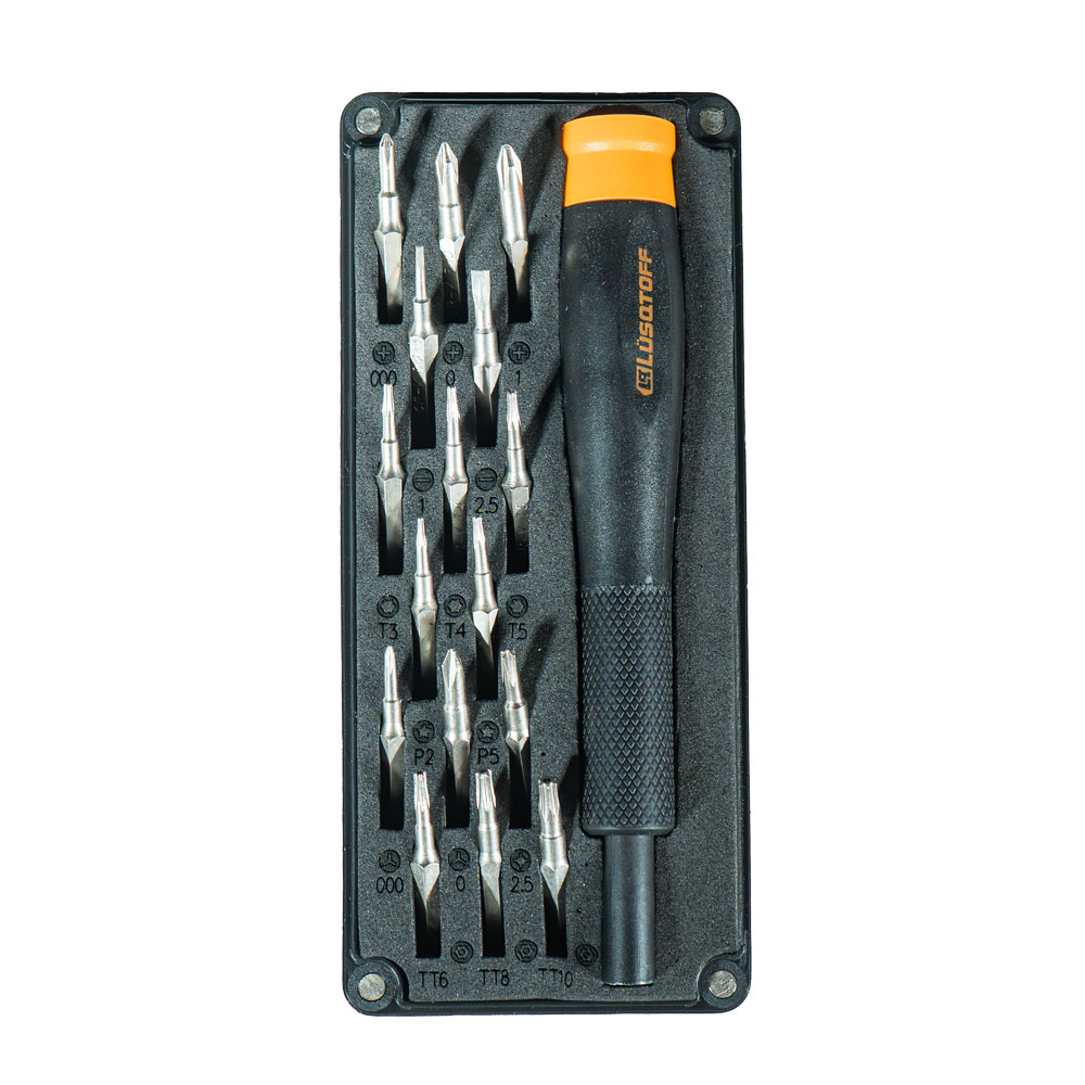 DESTORNILLADOR DE PRECISION DE 17 PIEZAS LUSQTOFF