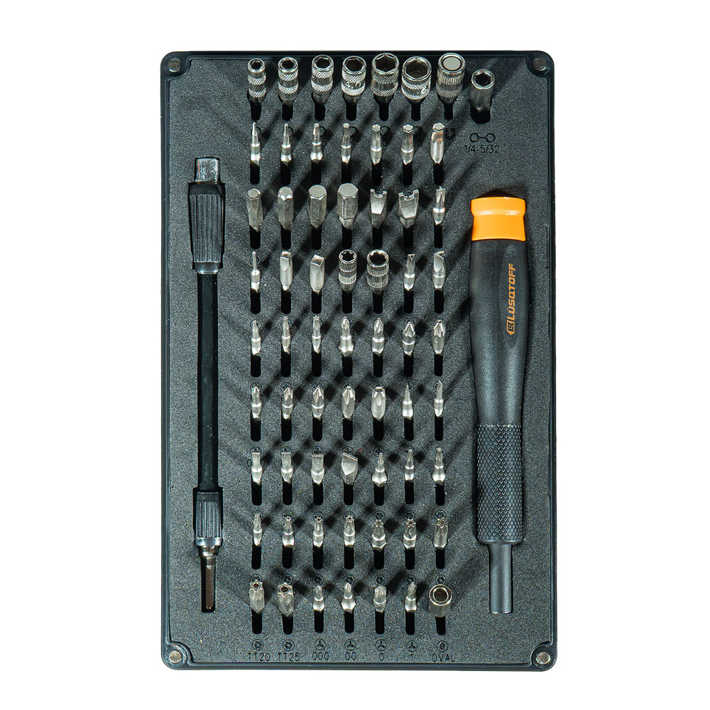 DESTORNILLADOR DE PRECISION DE 66 PIEZAS LUSQTOFF