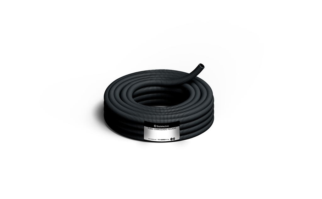 TUBO CORRUGADO PESADO POR 25M (ROLLO-PRECIO ) DE Ø22MM GENROD