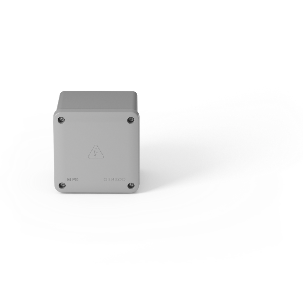 CAJA DE PASE IP65 115X115X80 GRIS GENROD