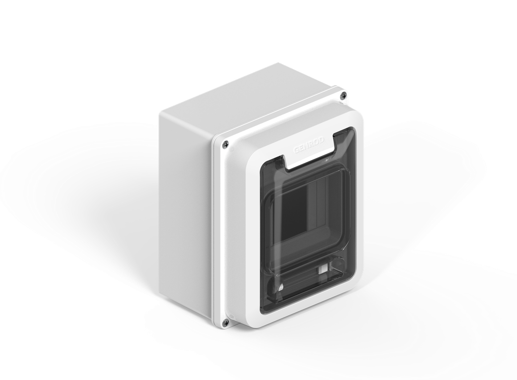 CAJA IP65 P/4 POLOS DIN - BLANCO GENROD