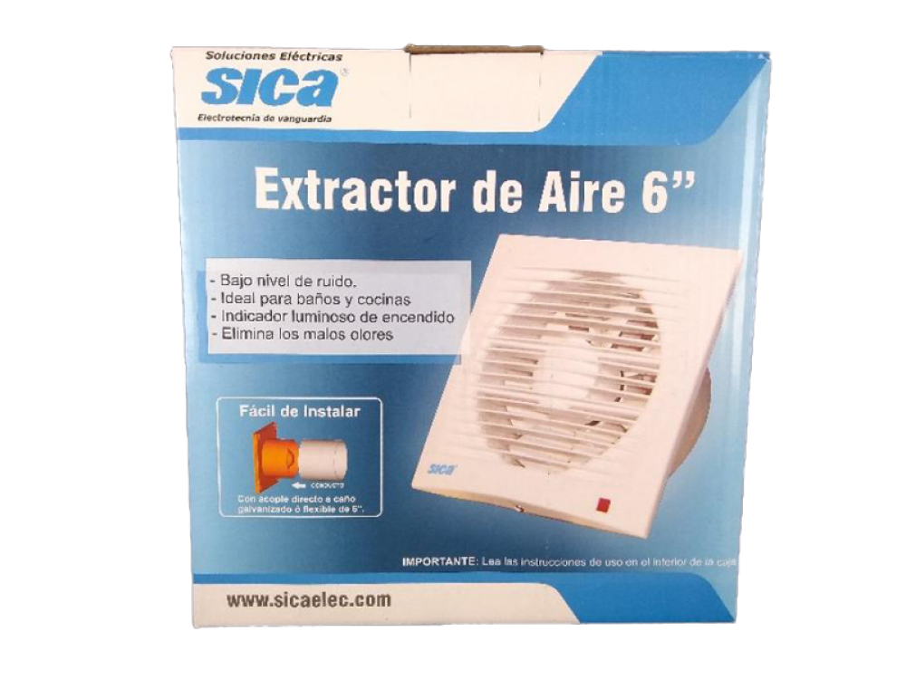 EXTRACTOR DE AIRE 6" 19W 220V SICA