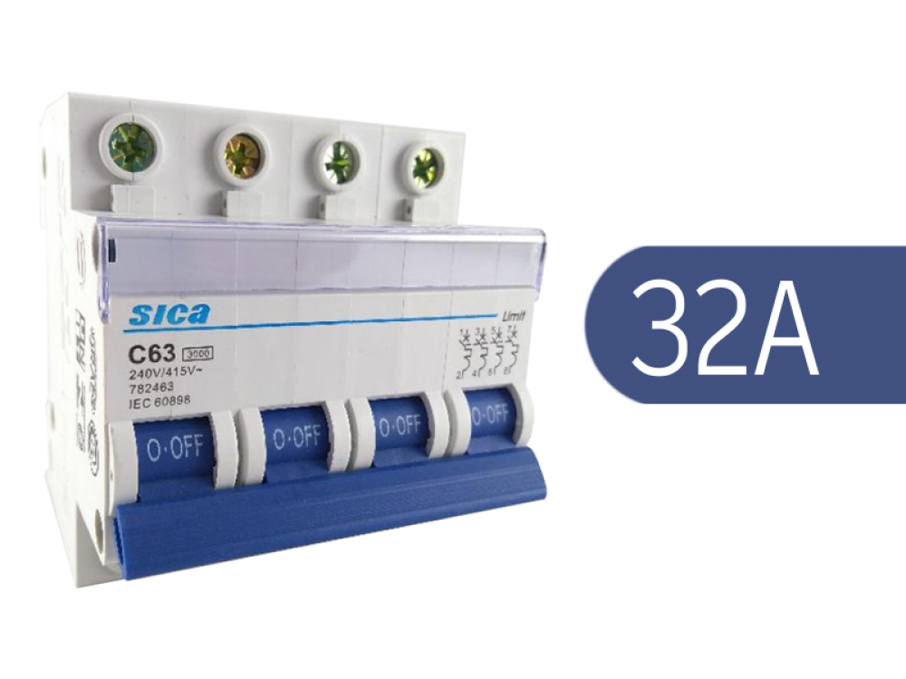 TERMICA TETRAPOLAR 4x 32A 3KA SICA