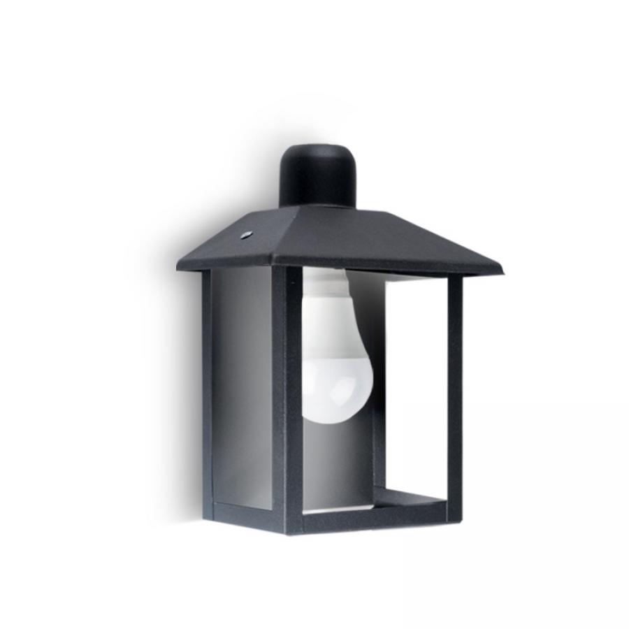 FAROL RECTO DE PARED NEGRO E27 SAN JUSTO 