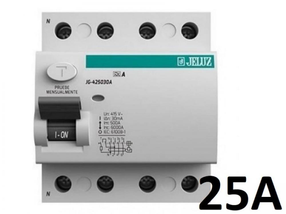 DISYUNTOR TETRAPOLAR 4x 25A 30mA JELUZ