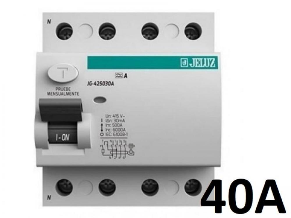DISYUNTOR TETRAPOLAR 4x 40A 30mA JELUZ
