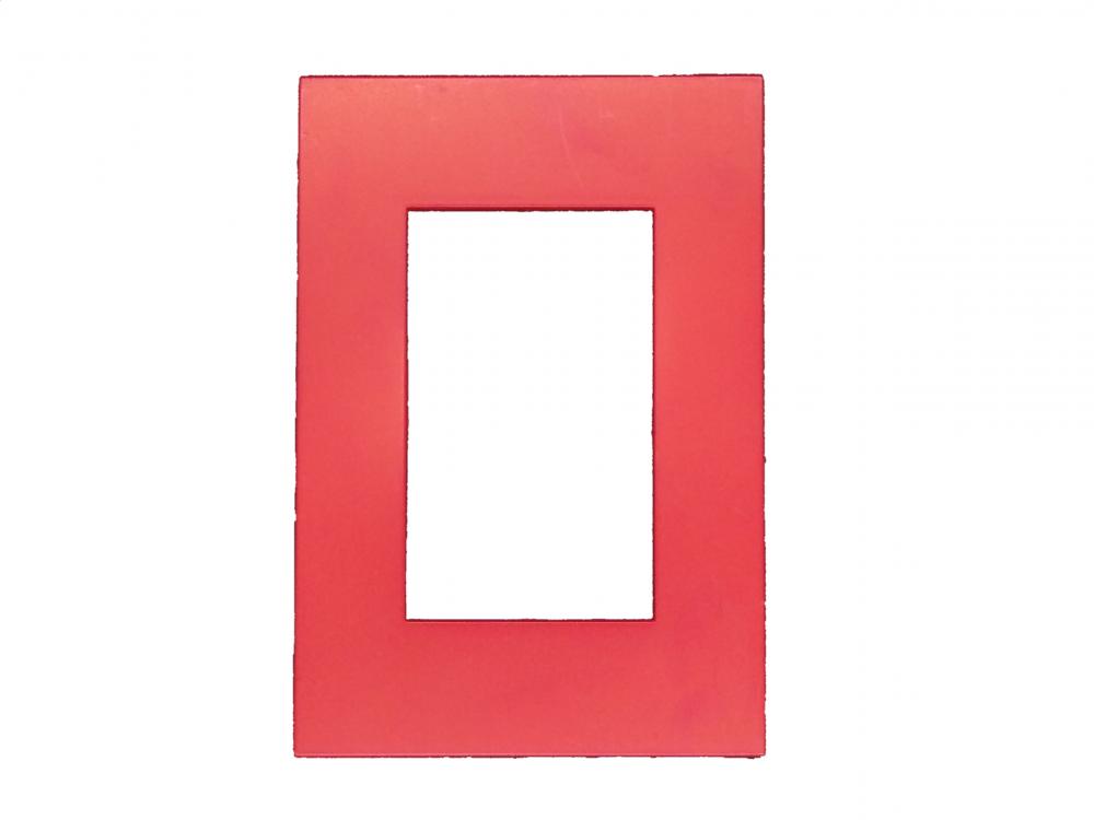 TAPA RECTANGULAR 10x5 ROJO JELUZ PLATINUM