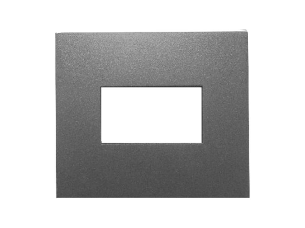 TAPA RECTANGULAR 5x5 ANTRACITA JELUZ PLATINUM