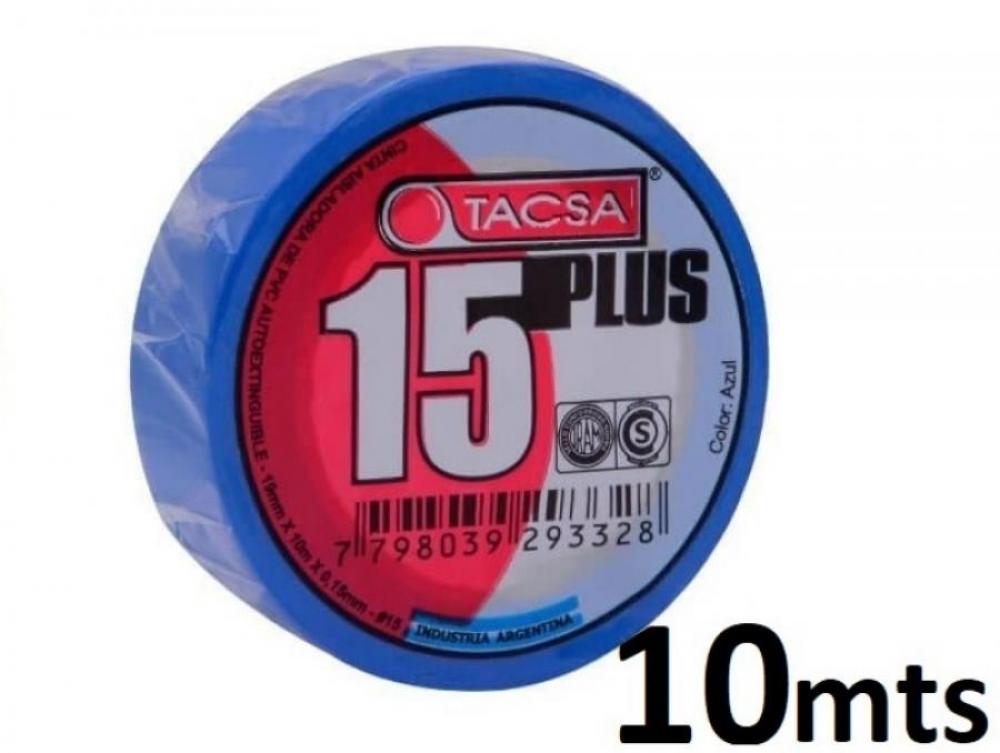 CINTA PVC 10 MTS AZUL TACSA
