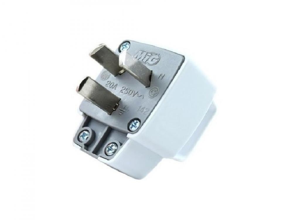 FICHA TRES PATAS CON OREJA MACHO 20A BLANCA MIG