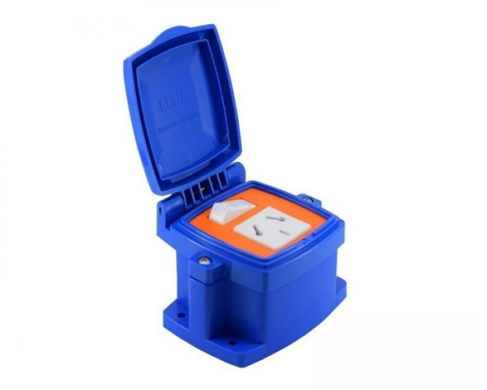 CAJA CAPSULADA EXTERIOR PUNTO Y TOMA 10A MIG