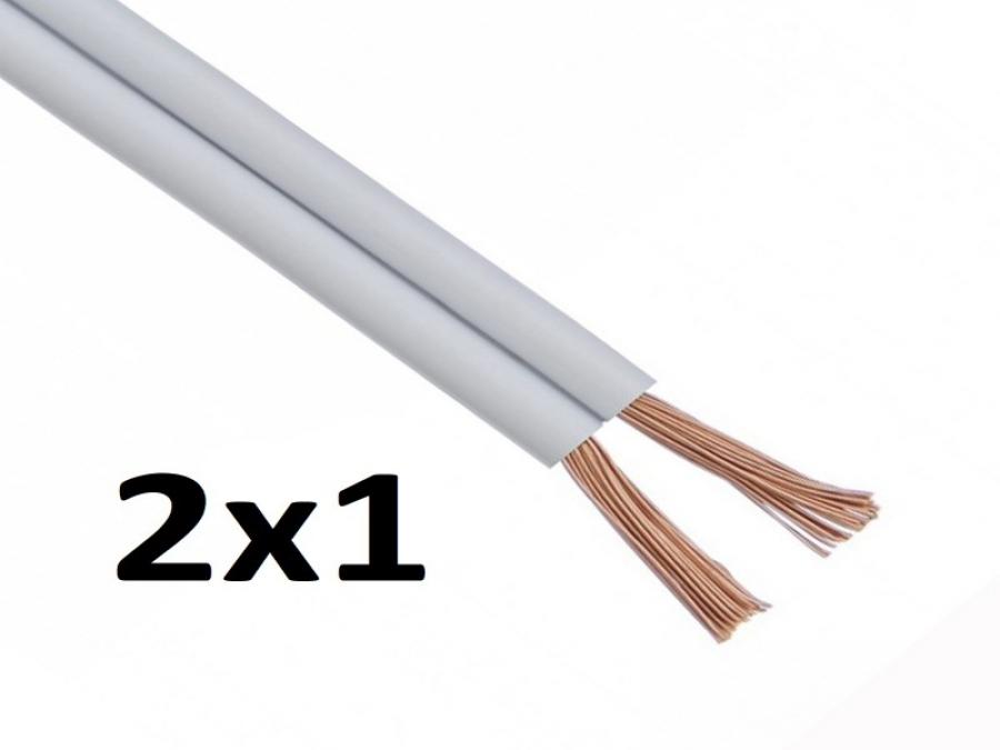ROLLO CABLE PARALELO 2x 1 BLANCO WIREFLEX