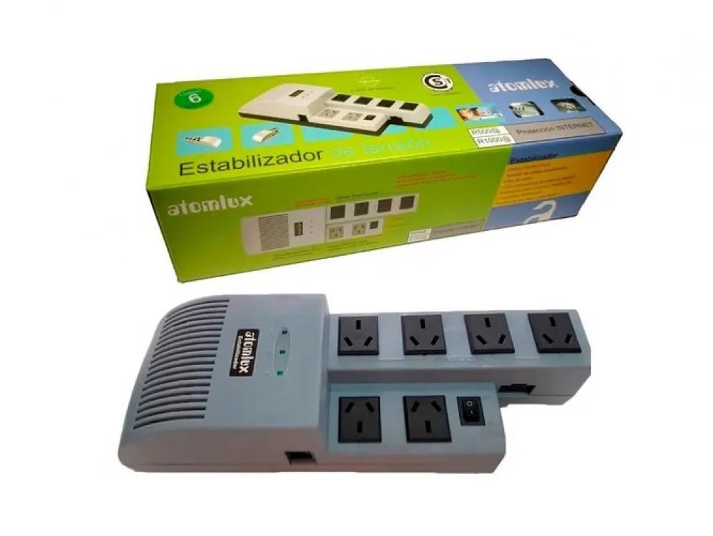 ESTABILIZADOR 500VA PARA 1 PC ATOMLUX