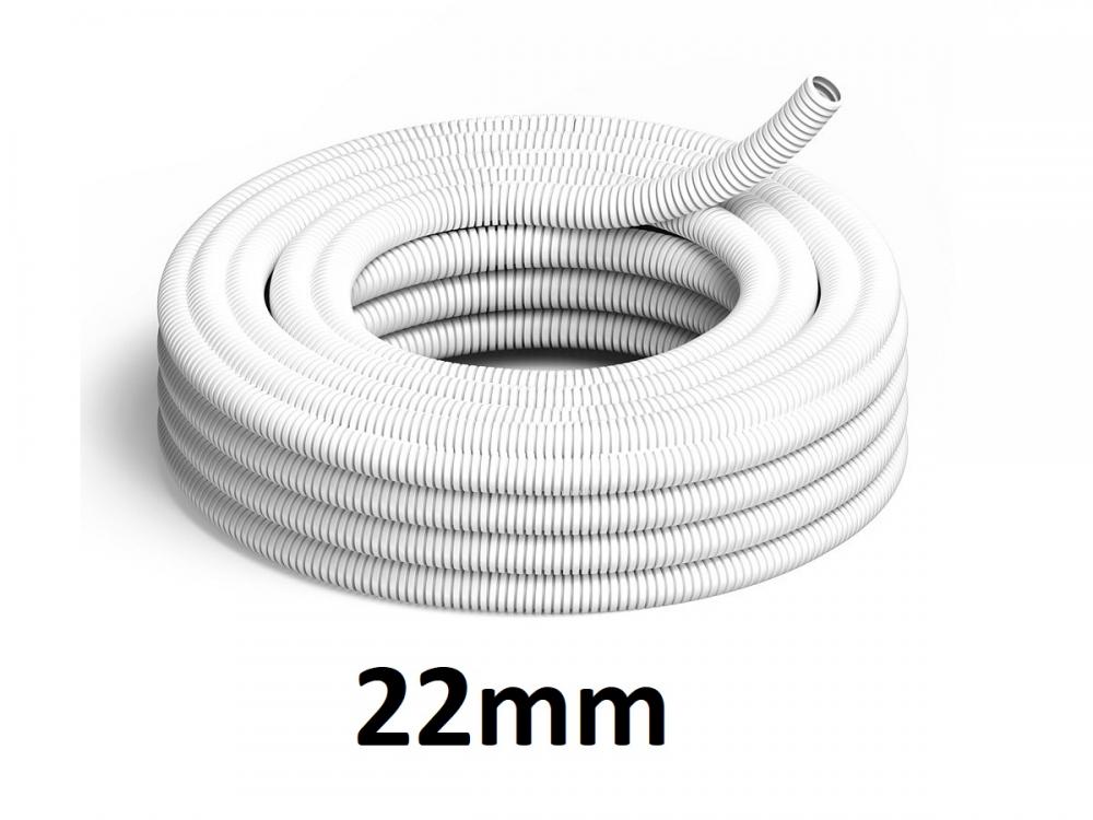 CAÑO CORRUGADO x 25MT 22mm LIVIANO GENROD