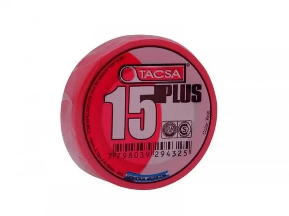 CINTA PVC 10 MTS ROJA TACSA