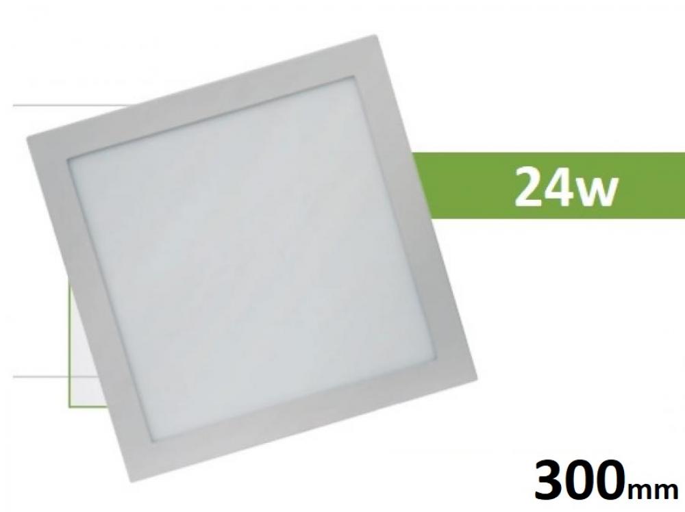 PANEL LED CUADRADO EMBUTIR 24W LUZ NEUTRA RESILIENTE