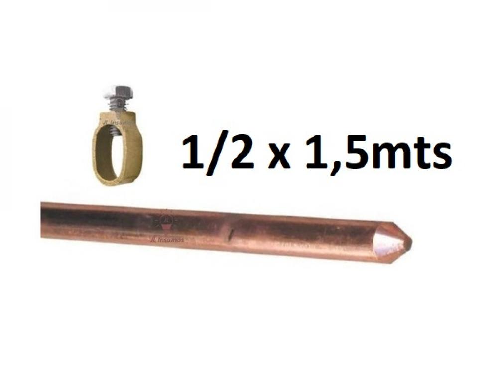 JABALINA CON TOMACABLE 1/2 x 1,5MT COPPER