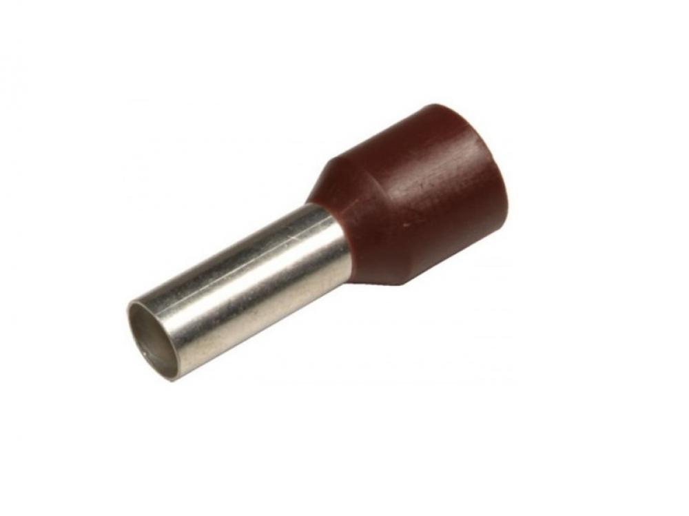 PUNTERA HUECA PREAISLADA 10mm2 MARRON FUSSE