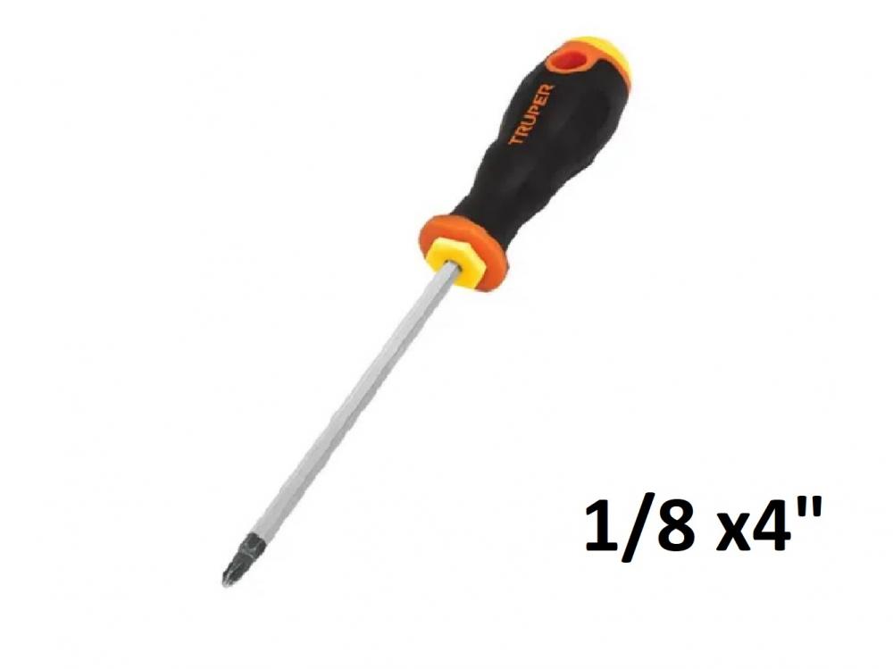 DESTORNILLADOR MANGO CONFORGRIP PLANO 1/8 x 4" PRETUL