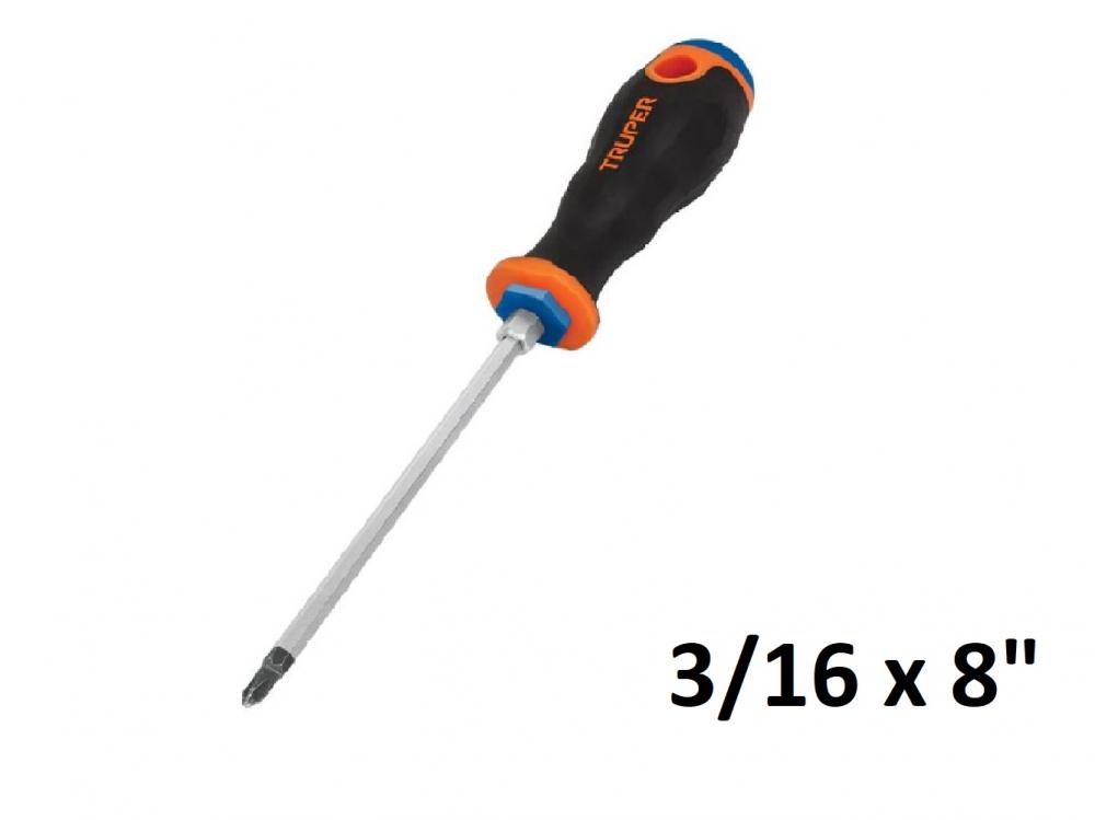 DESTORNILLADOR MANGO CONFORGRIP PHILLIPS 3/16 x 8" PRETUL