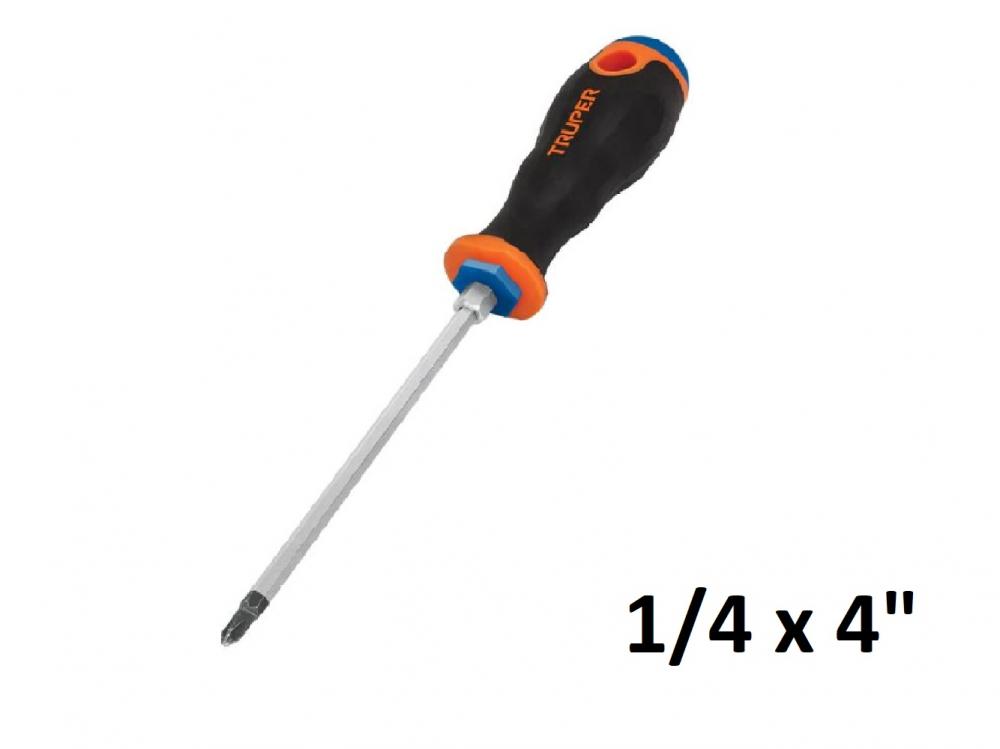 DESTORNILLADOR MANGO CONFORGRIP PHILLIPS 1/4 x 4" PRETUL