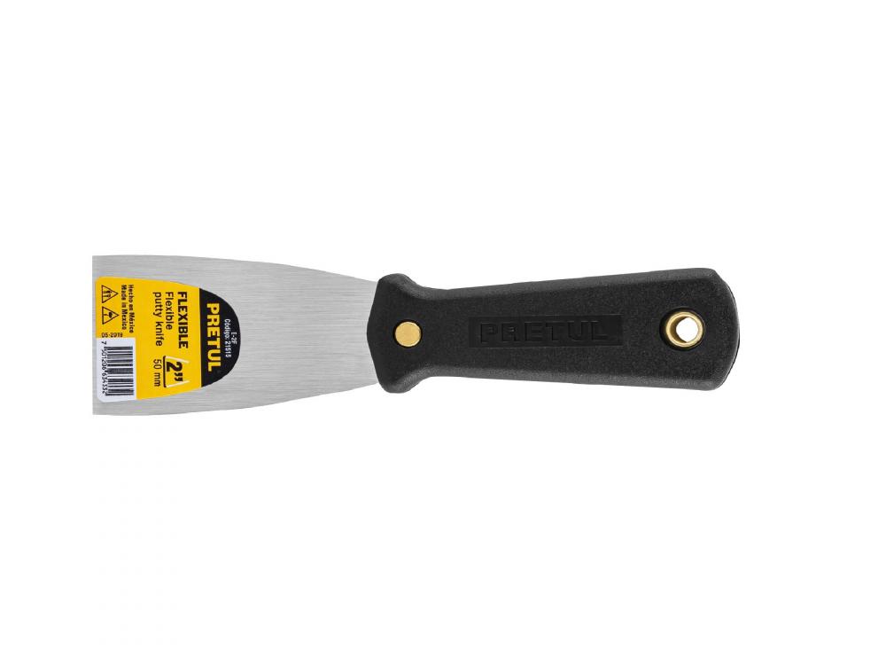 ESPATULA FLEXIBLE CON MANGO DE POLIPROPILENO 50mm TRUPER