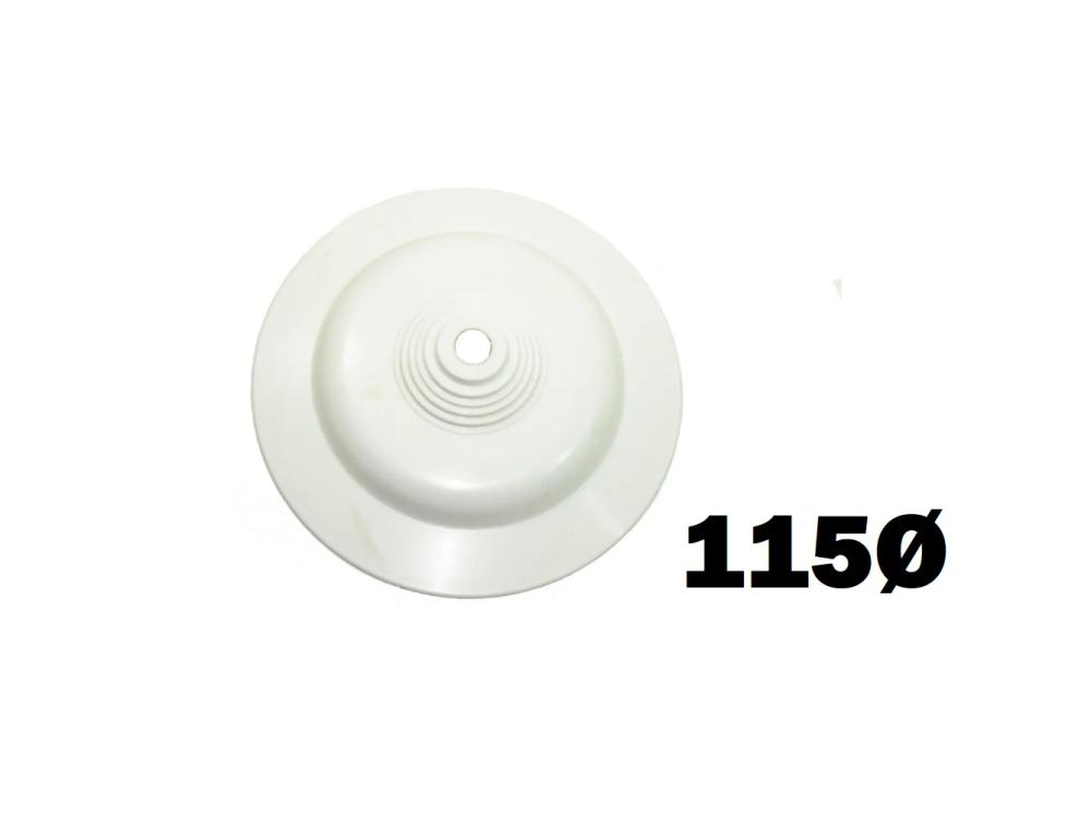 FLORON BLANCO CHICO 115mm PLASTICO SIN PRENSACABLE BOLTZ
