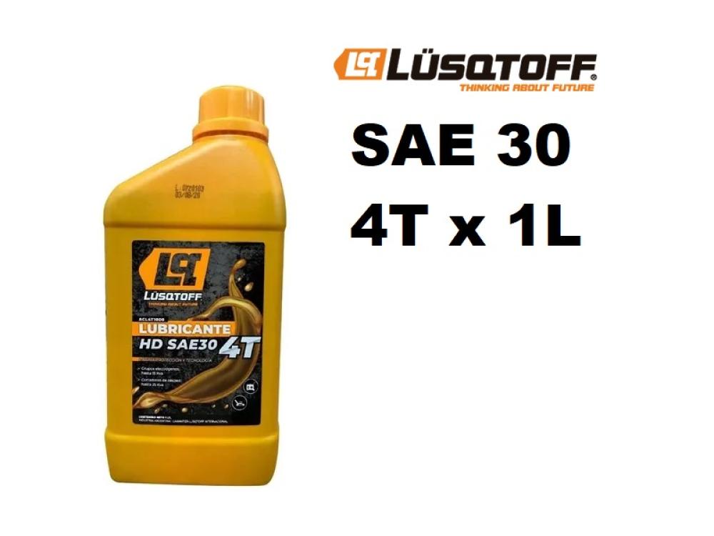 ACEITE LUBRICANTES SAE30 MOTORES 4T X 1L LUSQTOFF
