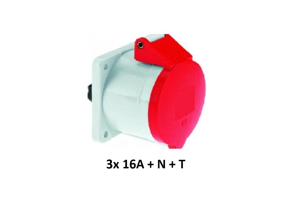 FICHA INDUSTRIAL EMBUTIR HEMBRA 3x 16A + N + T KALOP