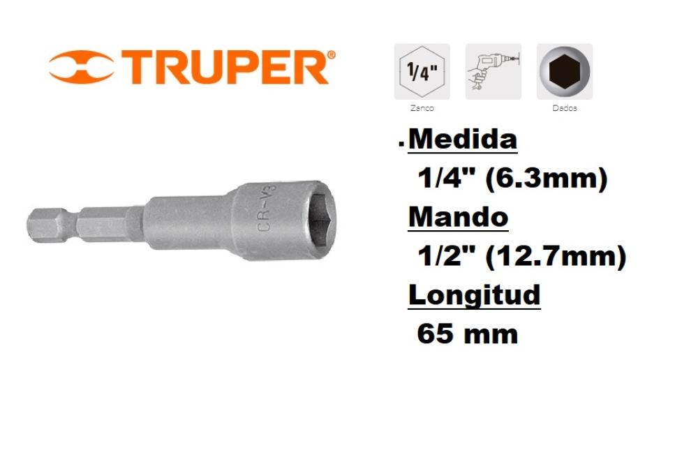 BOCALLAVE MARGNETICO 1/4" X 2" LARGO TRUPER