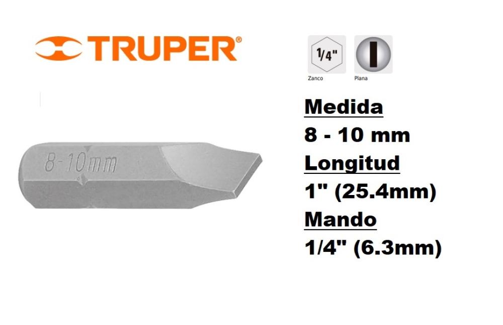 PUNTA 8 - 10mm PLANO 1" LARGO TRUPER