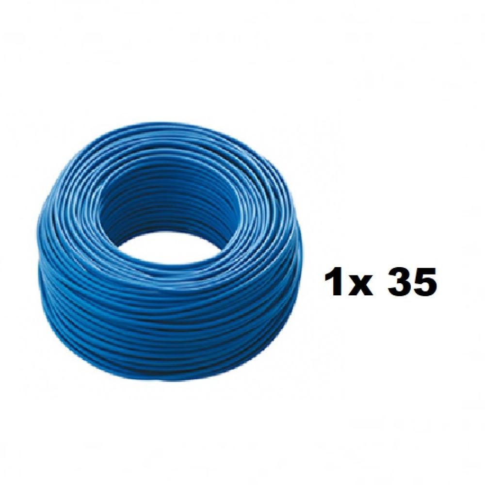ROLLO CABLE UNIPOLAR 1x 35 CELESTE NASELLO