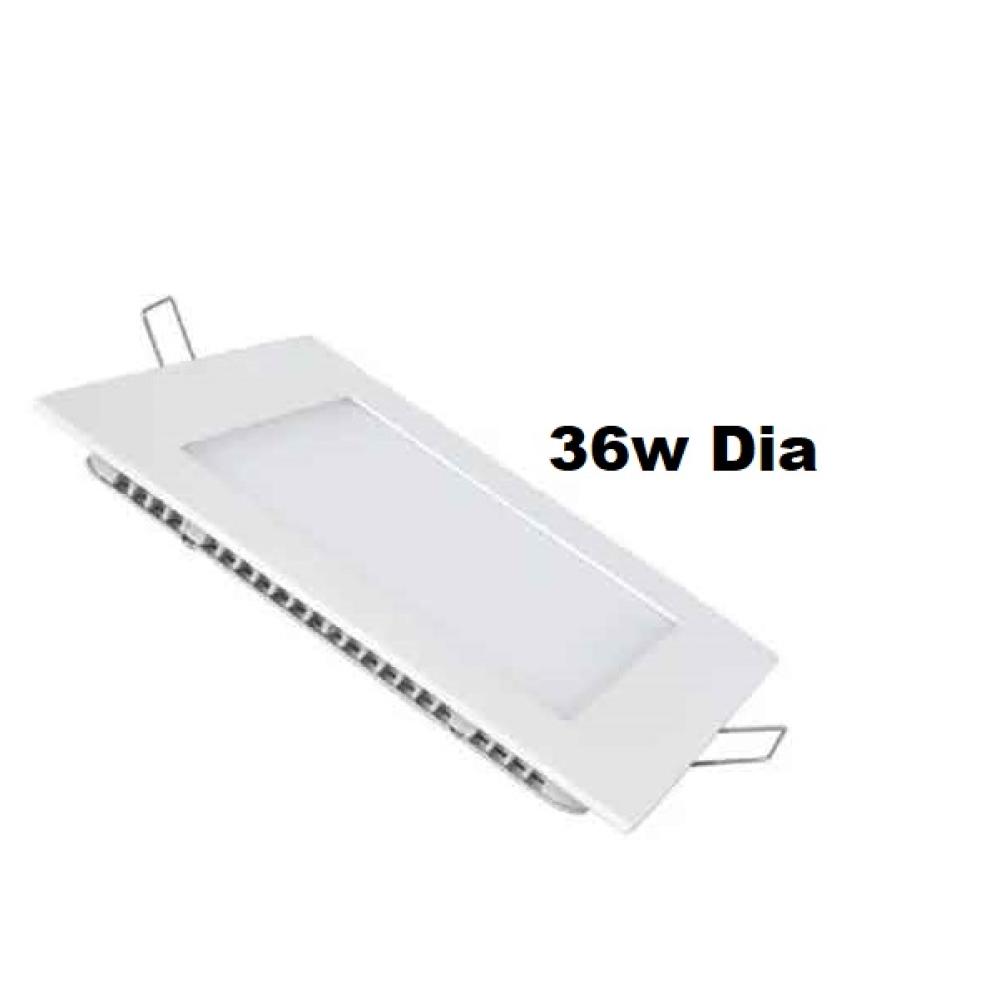 PANEL LED CUADRADO EMBUTIR 36W LUZ DIA RESILIENTE