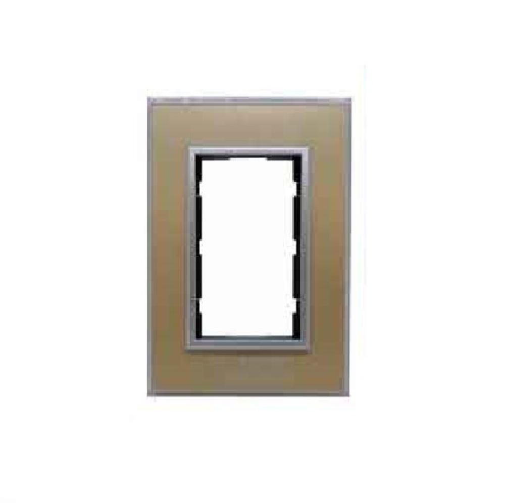 TAPA BASTIDOR CRISTAL RECTANGULAR 10x5 CHAMPAGNE PLATA JELUZ