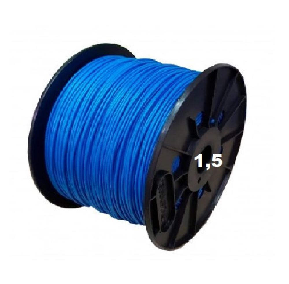 BOBINA CABLE UNIPOLAR 1x 1,5 CELESTE WIREFLEX