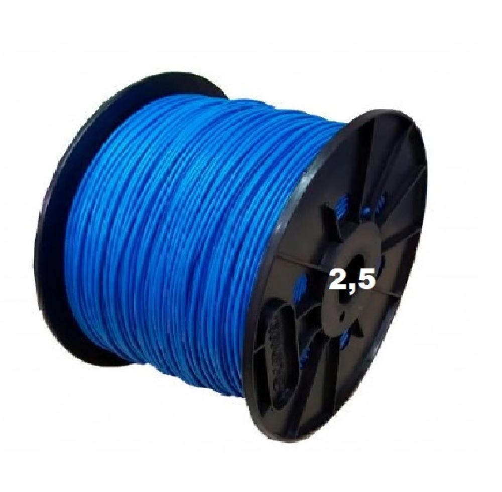 BOBINA CABLE UNIPOLAR 1x 2,5 CELESTE WIREFLEX