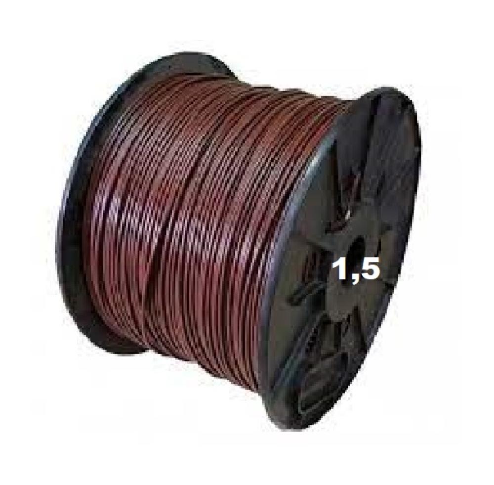 BOBINA CABLE UNIPOLAR 1x 1,5 MARRON NASELLO