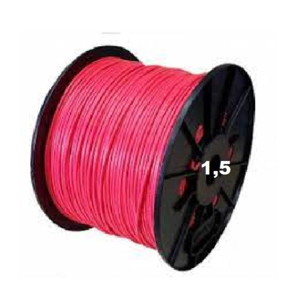 BOBINA CABLE UNIPOLAR 1x 1,5 ROJO NASELLO