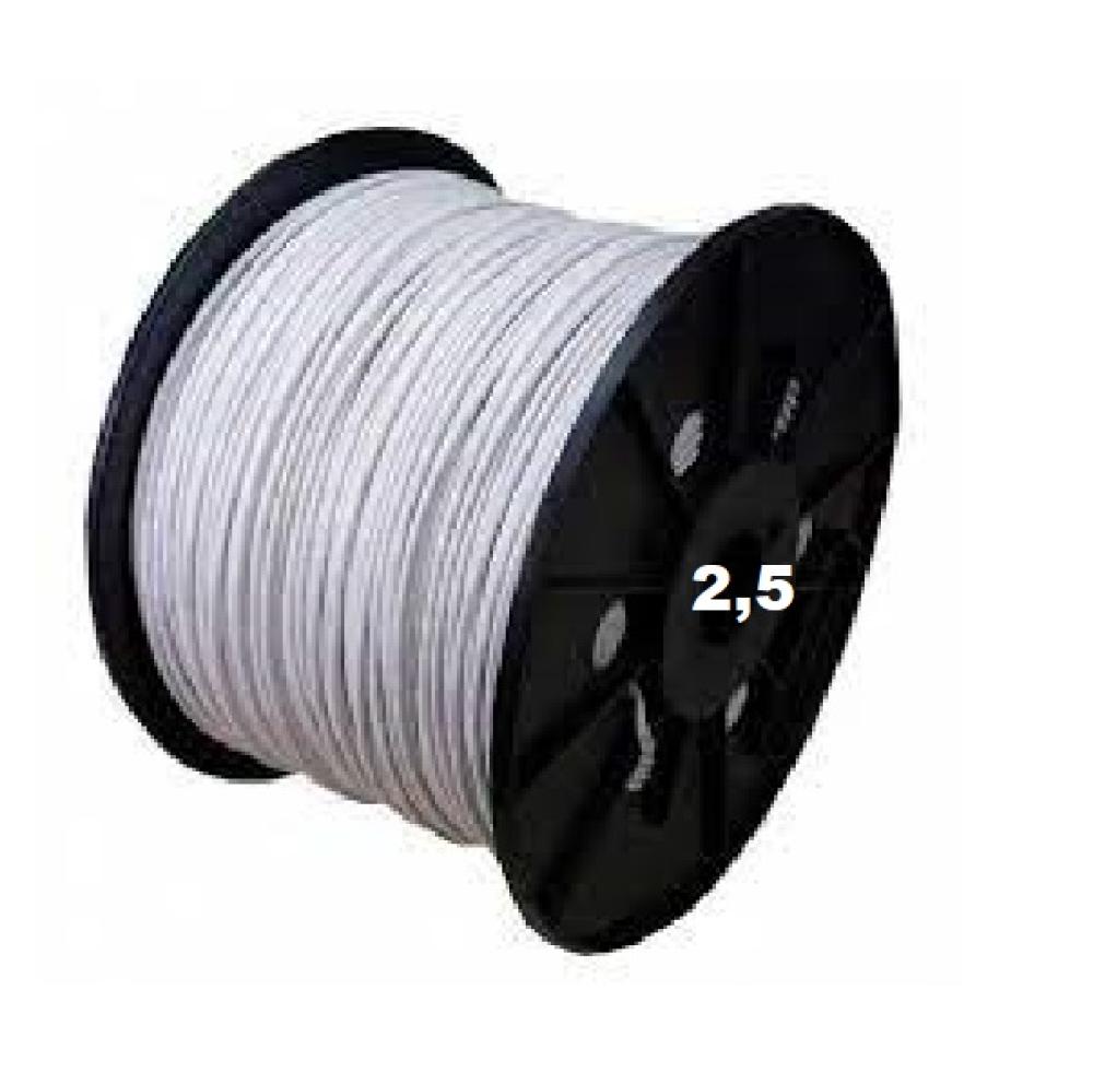 BOBINA CABLE UNIPOLAR 1x 2,5 BLANCO NASELLO