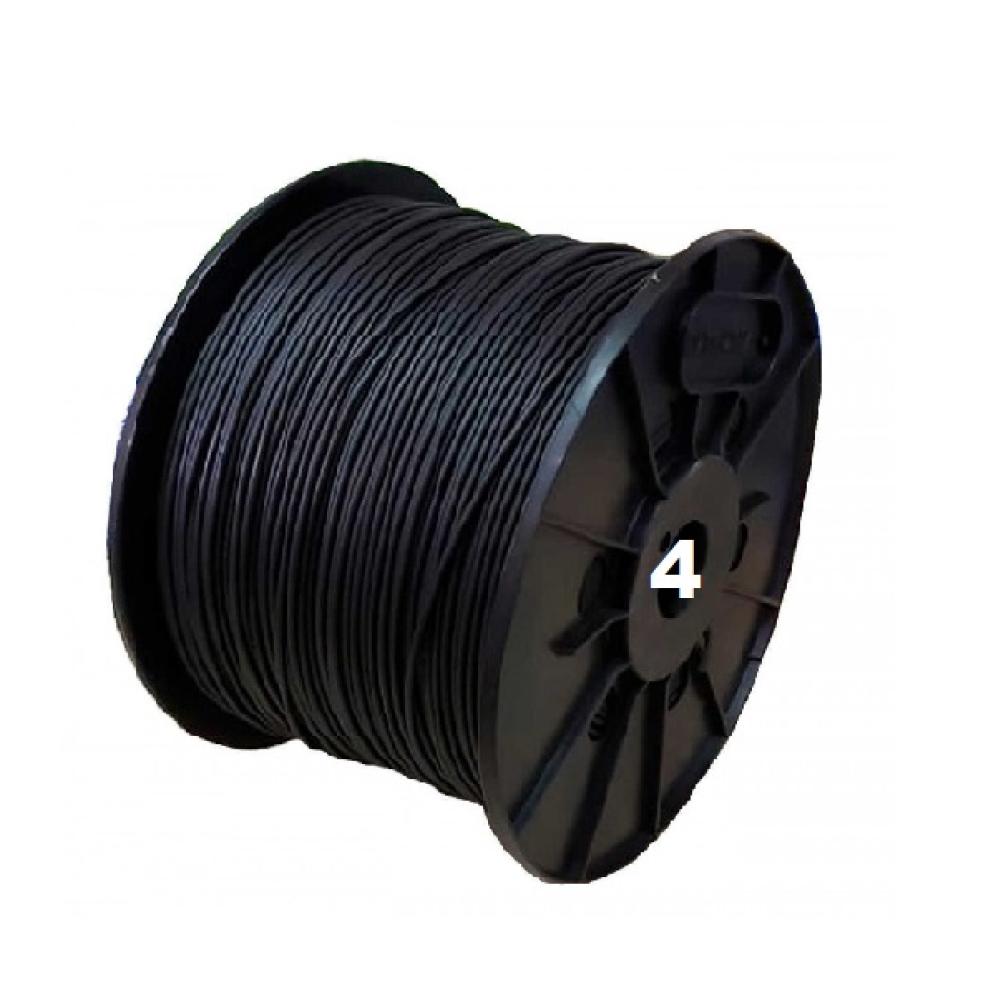 BOBINA CABLE UNIPOLAR 1x 4 NEGRO NASELLO