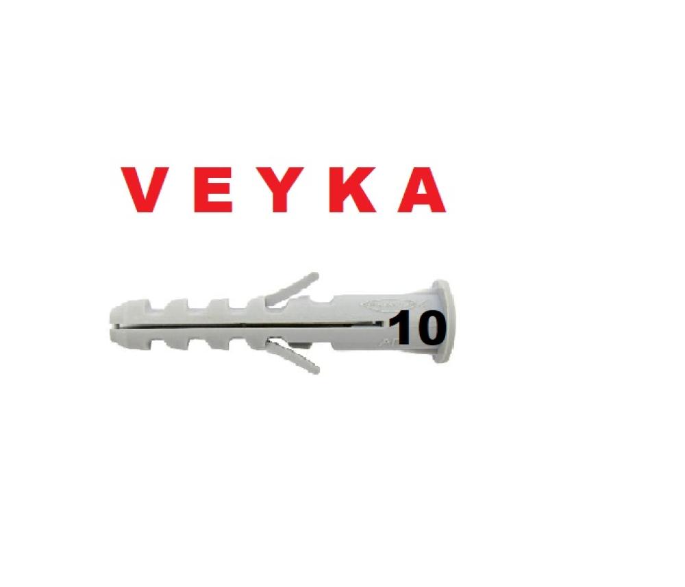 TARUGO ESTANDAR CON TOPE Nº 10 BOLSA POR 500 Unds VEYKA